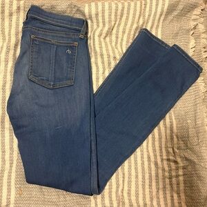 rag & bone Dark Blue Straight Leg Jeans